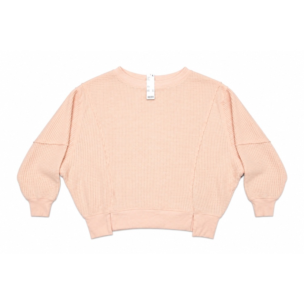 Out From Under Waffle Knit Thermal Top Women XXS/XS Peach NWT Anthropologie